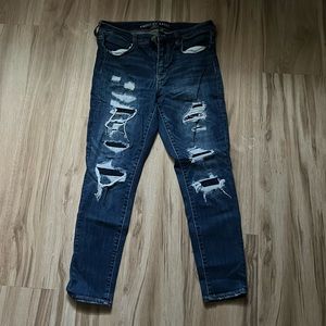 American Eagle Skinny Distressed Jeans